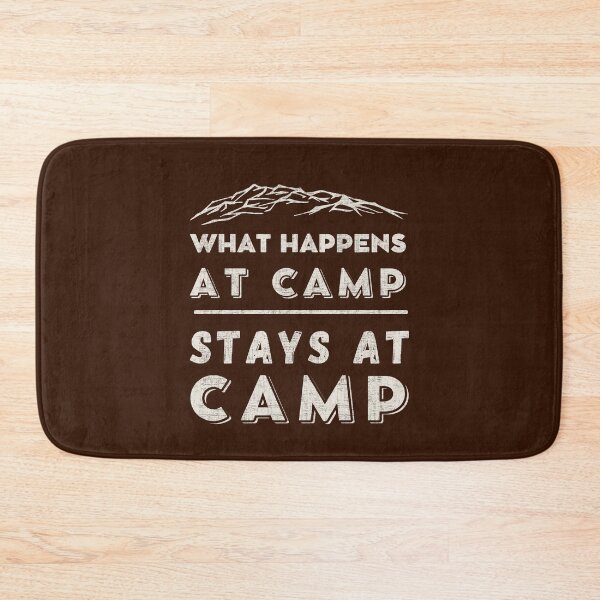 Item preview, What happens at camp stays at camp – funny camping quote  designed and sold by yococo.