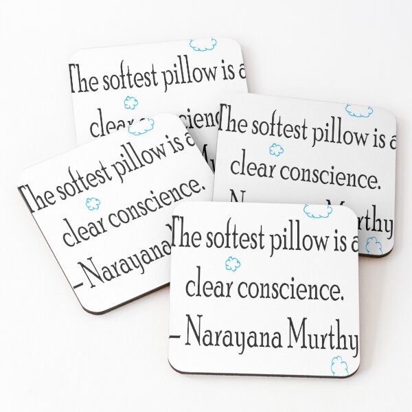 Item preview, The softest pillow is a clear conscience. – Narayana Murthy designed and sold by Namelesssss458.