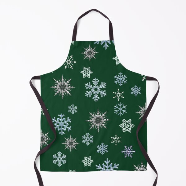Item preview, Snowflakes on green background, regular grid design. designed and sold by imyournightmare.