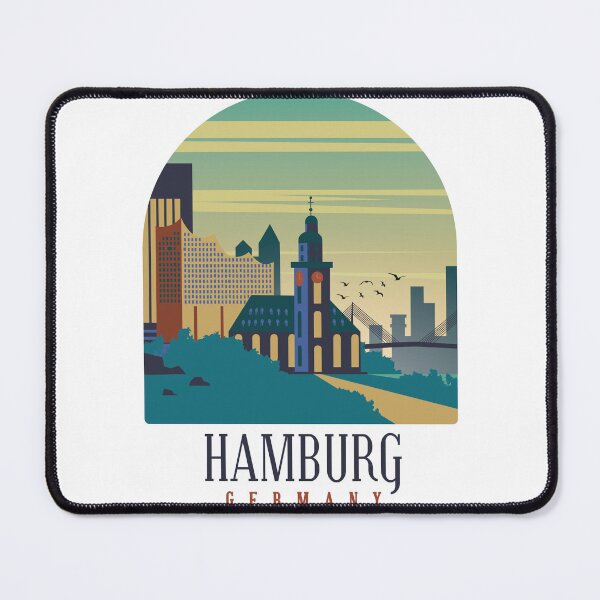 Item preview, Hamburg Germany Skyline designed and sold by Hoiho Adventure Shirts.