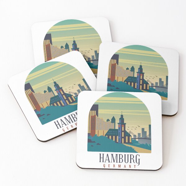 Item preview, Hamburg Germany Skyline designed and sold by Hoiho Adventure Shirts.