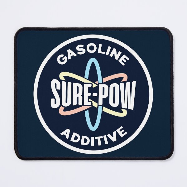 Item preview, Sure-Pow Gasoline Additive (Redesigned - Dark Blue) designed and sold by Justin Ellis.