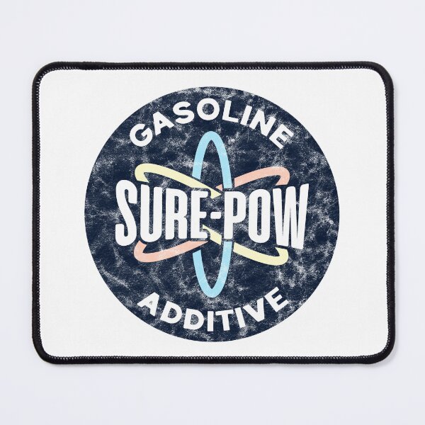 Item preview, Sure-Pow Gasoline Additive (Redesigned - White Worn) designed and sold by Justin Ellis.