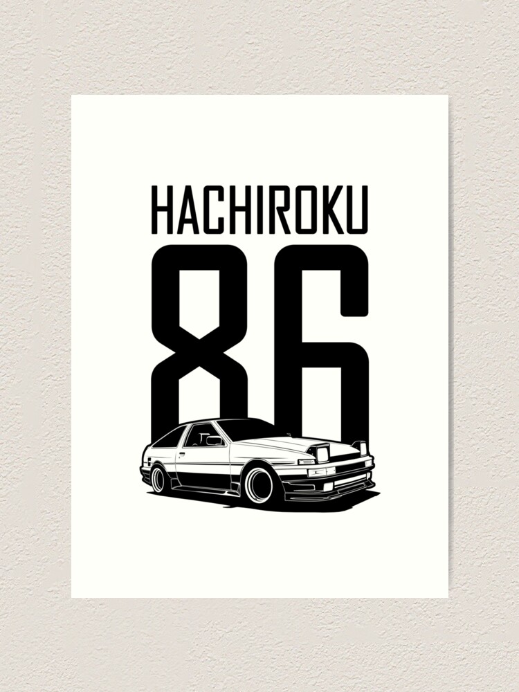 Initial D: Stage 1 Chibi Car Poster Print - First Stage