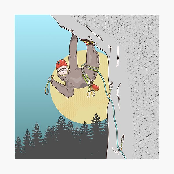Item preview, Sloth rock climbing designed and sold by piedaydesigns.