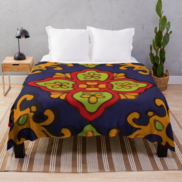 Item preview, Bouquet baroque traditional hand painted mexican tile designed and sold by T-Mex.