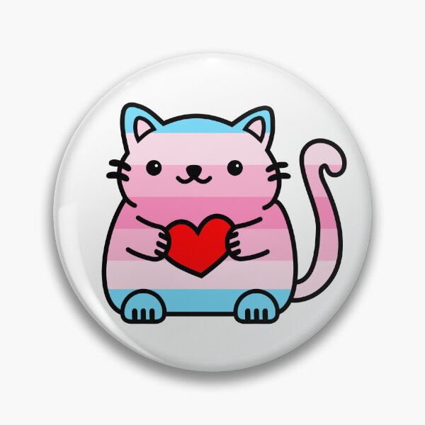 Artikelvorschau, Transfeminine Pride Flag Kitty entworfen und verkauft von ilexdesigns.