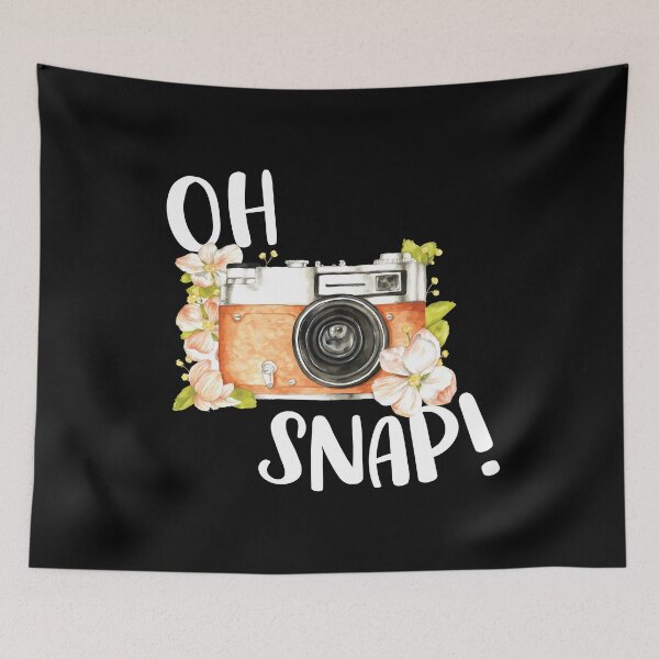 Item preview, Oh Snap Funny Retro Camera Lover Floral Vintage Photography designed and sold by MintedFresh.