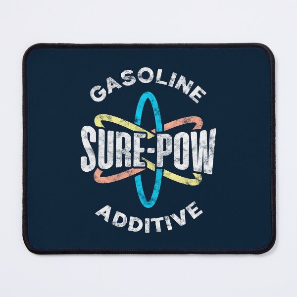 Item preview, Sure-Pow Gasoline Additive (Logo Only - Dark Blue Worn) designed and sold by Justin Ellis.