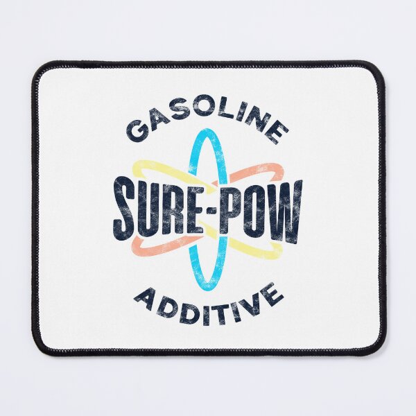 Item preview, Sure-Pow Gasoline Additive (Logo Only - White Worn) designed and sold by Justin Ellis.