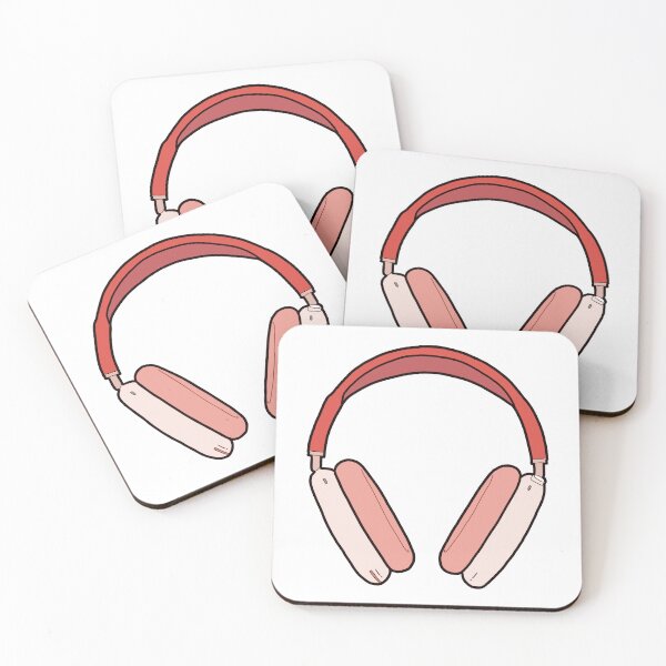 Item preview, Pink over ear headphones trendy aesthetic designed and sold by Niklauss.