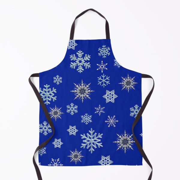 Item preview, Snowflakes on royal blue background, regular grid. designed and sold by imyournightmare.
