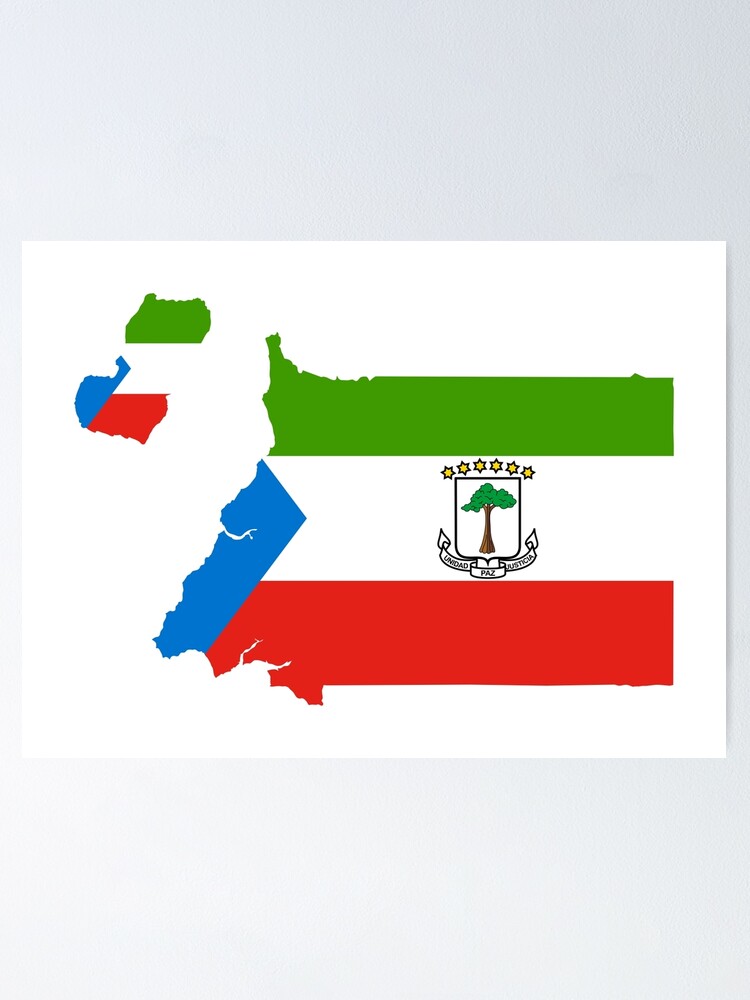 Flag Of Equatorial Guinea Poster By National Flags Redbubble