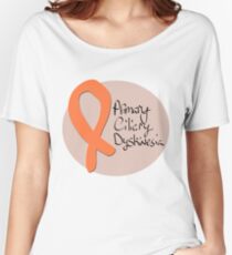 Primary Ciliary Dyskinesia Rare Illness Disability Awareness Ribbon Women's Relaxed Fit T-Shirt