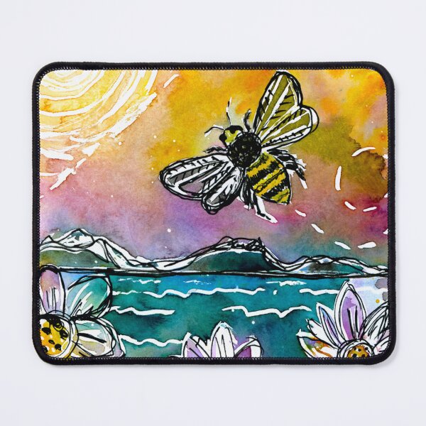 Item preview, Just Buzzing Around Watercolor Painting Bees designed and sold by JoanneHerrmann.