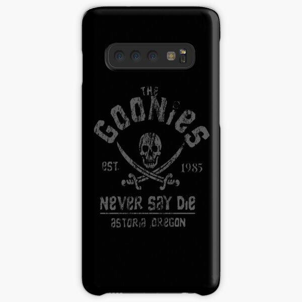 The Goonies - Never Say Die - Grey on Black Samsung Galaxy Snap Case