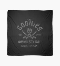 Die Goonies - Never Say Die - Grau auf Schwarz Tuch