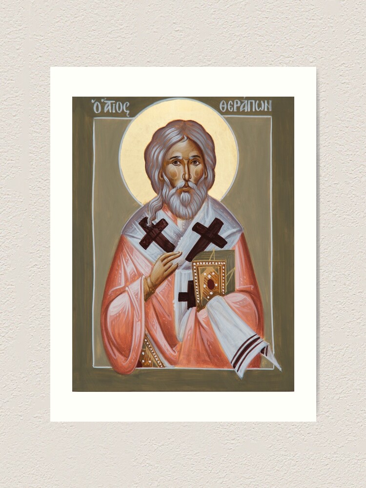 Alternate view of St Therapon Art Print