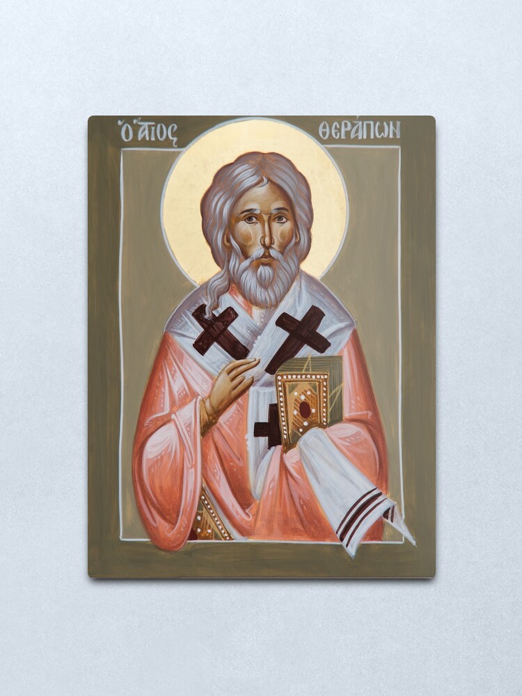 Alternate view of St Therapon Metal Print