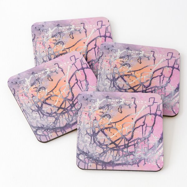 Item preview, Fairy flowed abstract painting designed and sold by Marlene Wagenhofer.