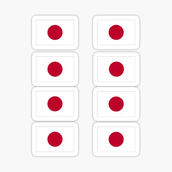 Artikel-Vorschau von Japan-Flagge – spezieller japanischer Aufkleberbogen, designt und verkauft von stickersandtees.