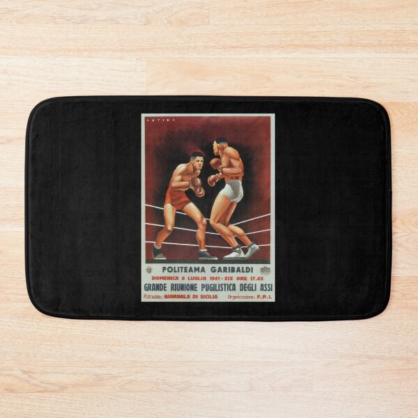 Item preview, Politeama Garibaldi Vintage Italian Boxing Poster Lightweight Sweatshirt designed and sold by kimmesajgreh.