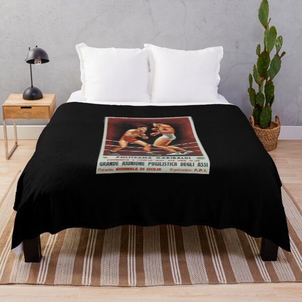 Item preview, Politeama Garibaldi Vintage Italian Boxing Poster Lightweight Sweatshirt designed and sold by kimmesajgreh.