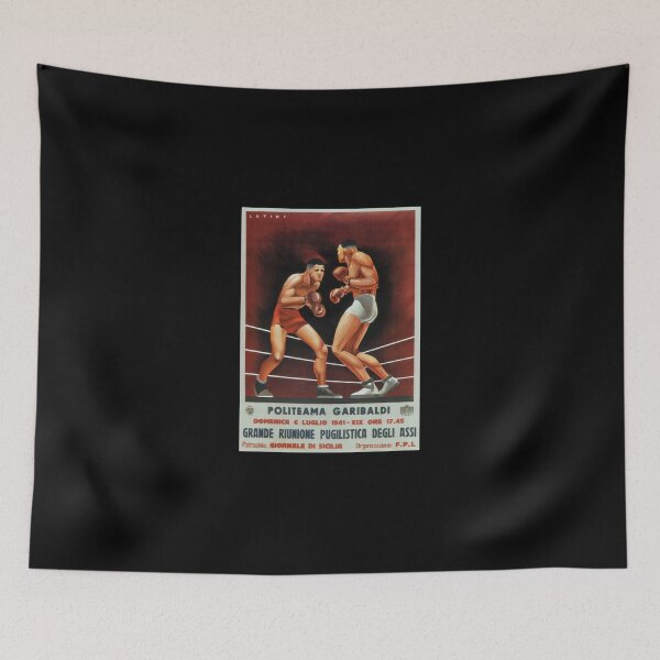 Item preview, Politeama Garibaldi Vintage Italian Boxing Poster Lightweight Sweatshirt designed and sold by kimmesajgreh.