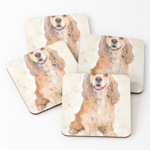 Item preview, So Cute and Hot, Cocker Spaniel Dog - Custom Pet Portrait Art Studio designed and sold by Custom Pet Portrait Art Studio.