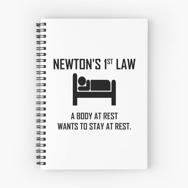 Item preview, Newton's First Law- Funny Physics Joke designed and sold by the-elements.