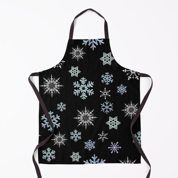 Item preview, Snowflakes on black background, regular grid. designed and sold by imyournightmare.