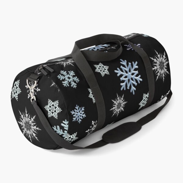 Item preview, Snowflakes on black background, regular grid. designed and sold by imyournightmare.