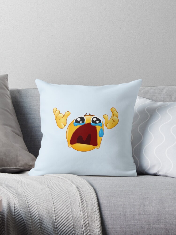 Crying 2024 emoji pillow