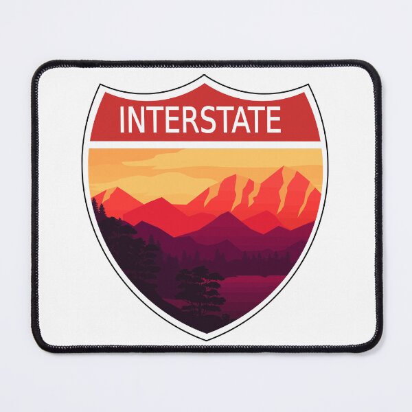 Item preview, Colorful Landscape Interstate Sign designed and sold by designsbyted.