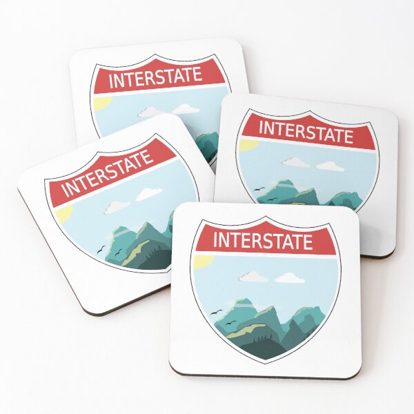 Item preview, Colorful Landscape Interstate Sign designed and sold by designsbyted.