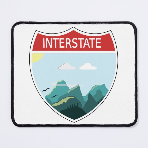 Item preview, Colorful Landscape Interstate Sign designed and sold by designsbyted.