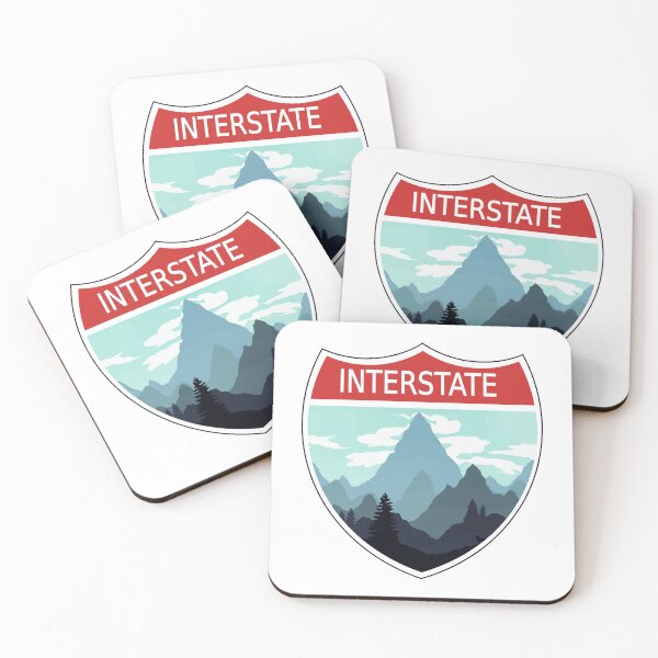 Item preview, Colorful Landscape Interstate Sign designed and sold by designsbyted.