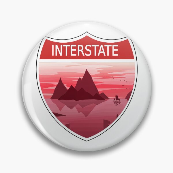 Item preview, Colorful Landscape Interstate Sign designed and sold by designsbyted.