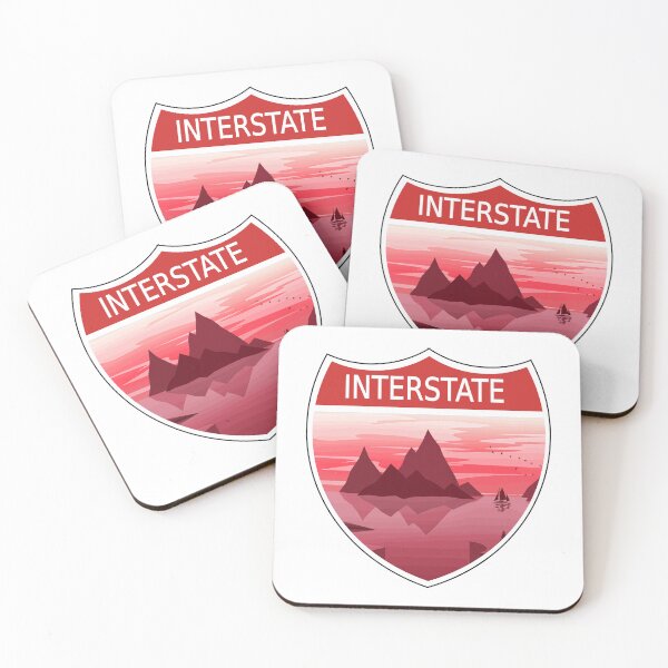 Item preview, Colorful Landscape Interstate Sign designed and sold by designsbyted.