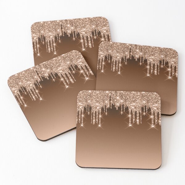 Item preview, Beautiful Golden Glitter Dripping  designed and sold by TrendyGlitter.