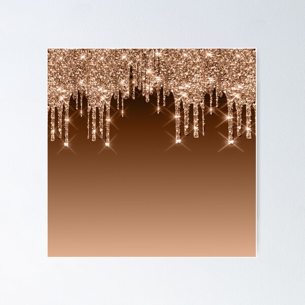Item preview, Beautiful Golden Glitter Dripping  designed and sold by TrendyGlitter.
