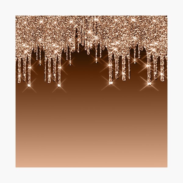 Item preview, Beautiful Golden Glitter Dripping  designed and sold by TrendyGlitter.