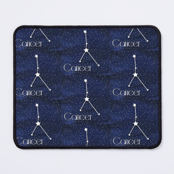 Item preview, Cancer Astrology Star Sign on Cosmic Background, Large Sized Repeating Pattern designed and sold by Nicolette Olivier.