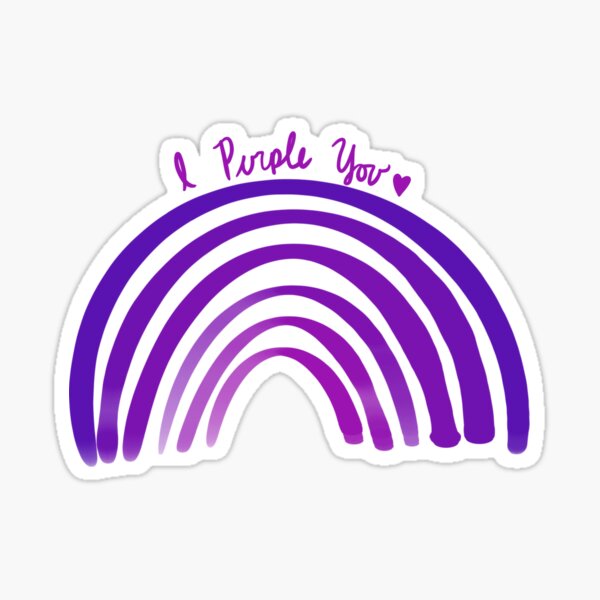 Borahae! I purple you BTS sticker Sticker