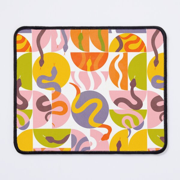Item preview, Retro Playful Snake Pattern 1. bold and colourful designed and sold by Dominiquevari.