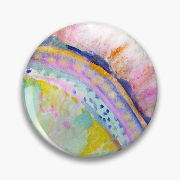Item preview, Geode Slice Watercolor Pink Blue Calming Abstract Painting designed and sold by JoanneHerrmann.