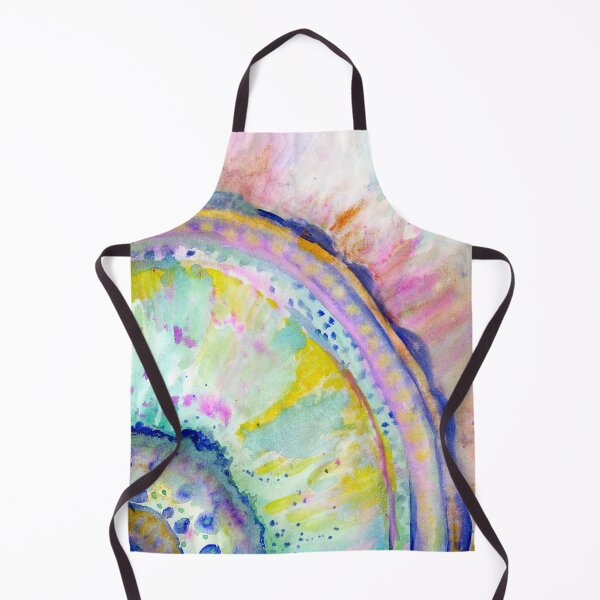 Item preview, Geode Slice Watercolor Pink Blue Calming Abstract Painting designed and sold by JoanneHerrmann.