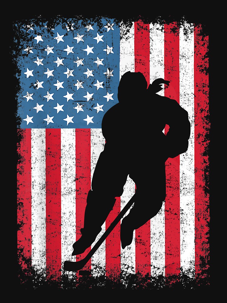 USA Hockey Flag Pullover Hoodie