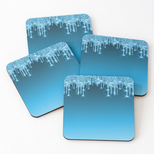 Item preview, Blue Glitter Dripping  designed and sold by TrendyGlitter.