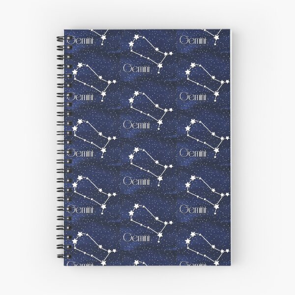 Item preview, Gemini Astrology Star Sign on Cosmic Background, Large Sized Repeating Pattern designed and sold by Nicolette Olivier.